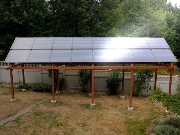 pergola fotovoltaica