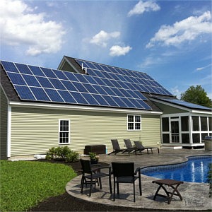 impianto fotovoltaico su tetto di casa