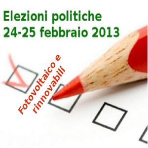 elezioni 2013 e fotovoltaico