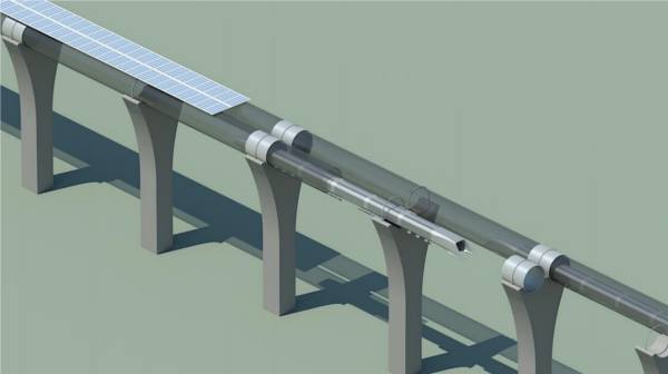 treno fotovoltaico hyperloop