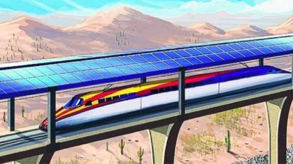 treno fotovoltaico solar bullet