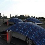 Guscio fotovoltaico V-tent: ricarica l’ auto al parcheggio