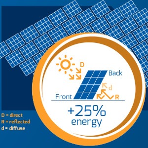 moduli fotovoltaici bifacciali alta efficienza